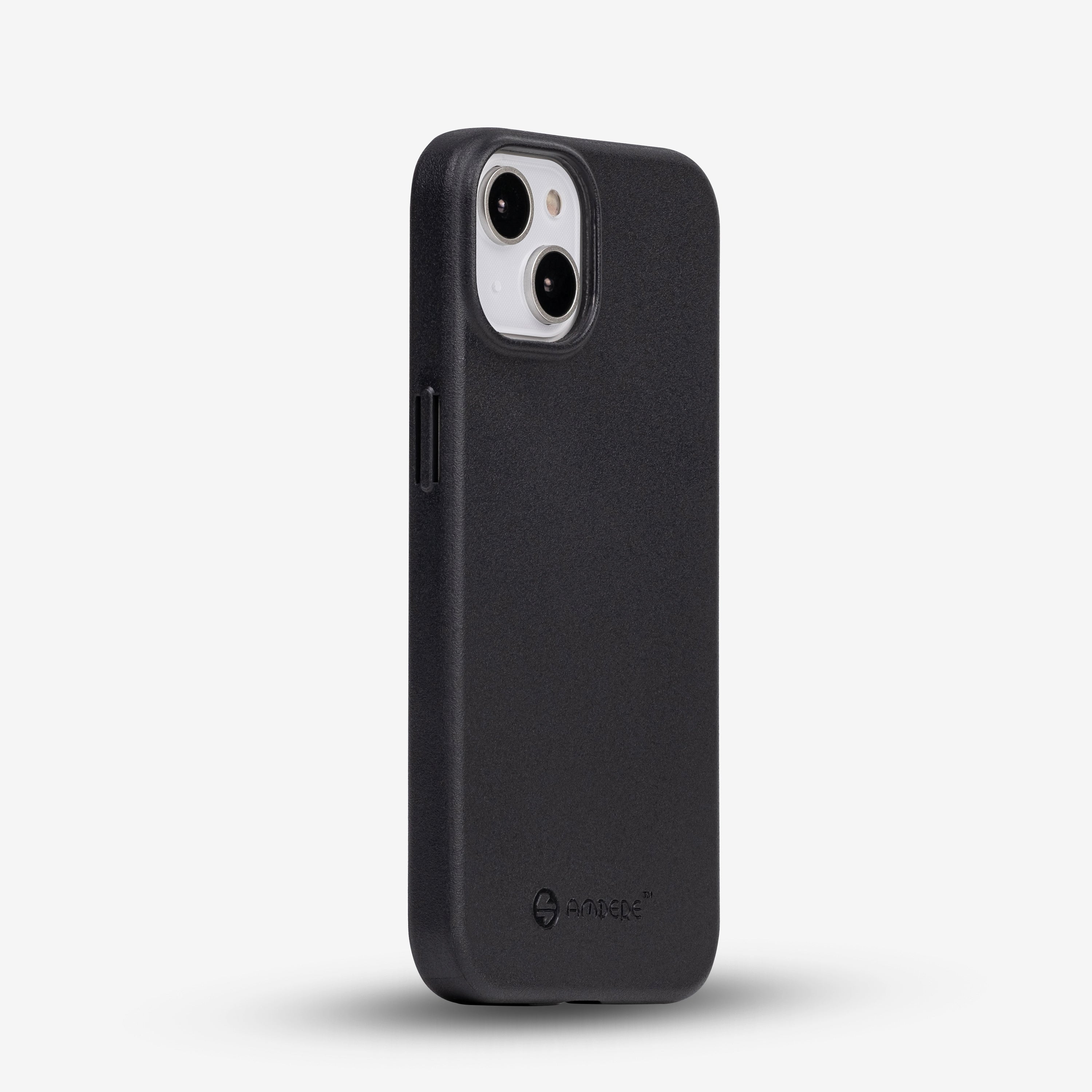 iPhone 14 Pro Max Leather Case  Black (works with MagSafe) - SANDMARC