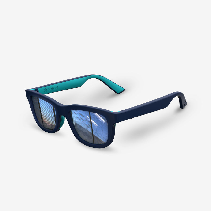 Navy & Teal / Mirrored Lenses