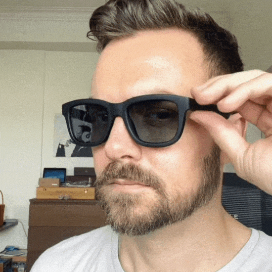 Dusk Sport — the world's first electrochromic sports sunglasses