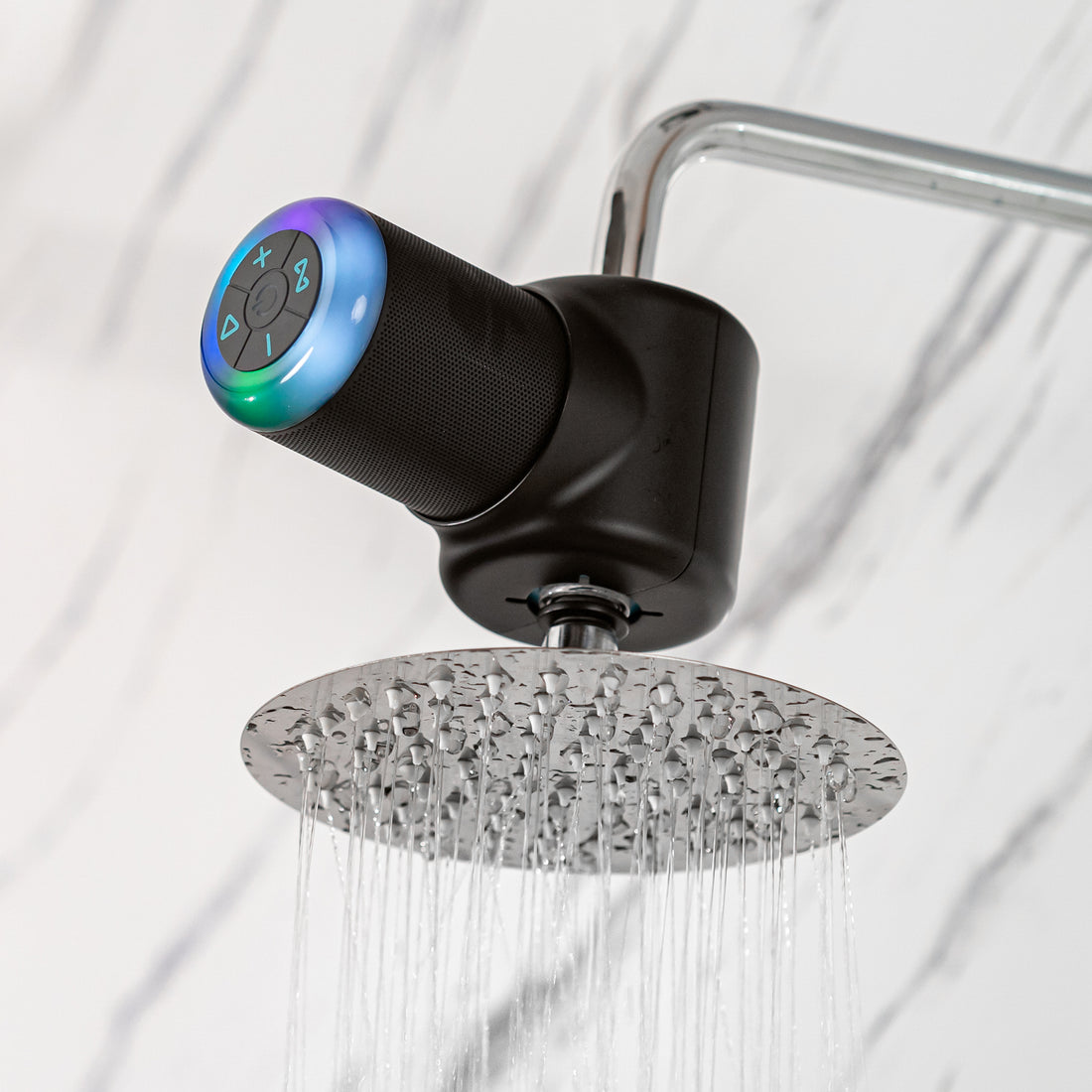 Shower Power Pro: The Hydropower Shower Speaker with LED Lights
