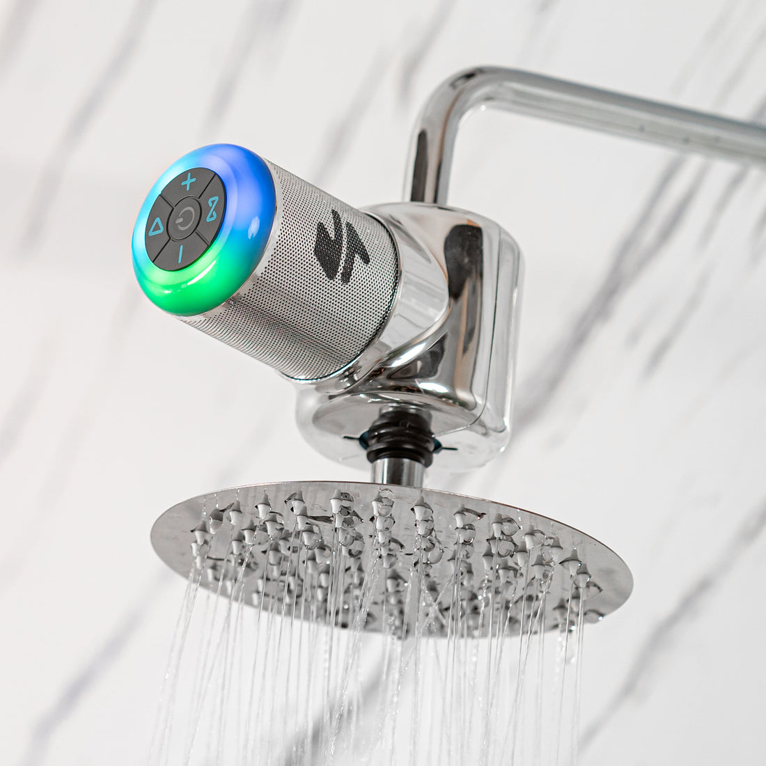 Shower Power Pro: The Hydropower Shower Speaker with LED Lights