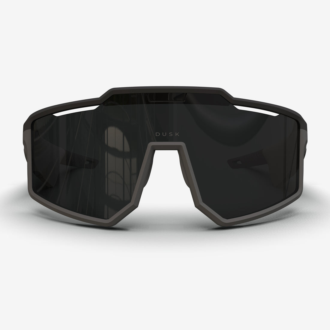 Black Polarized Sports Sunglasses With High Optical Clarity